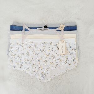 💛LAURA ASHLEY 5-PACK COTTON SPANDEX PANTIES SIZE XL